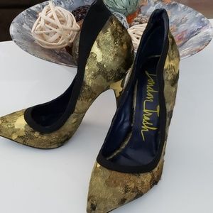 Leather & Pony Hair High Heels